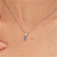 Collier Brosway Femme FANCY FREEDOM BLUE in Argent Zirconia FFB109 - FFB109